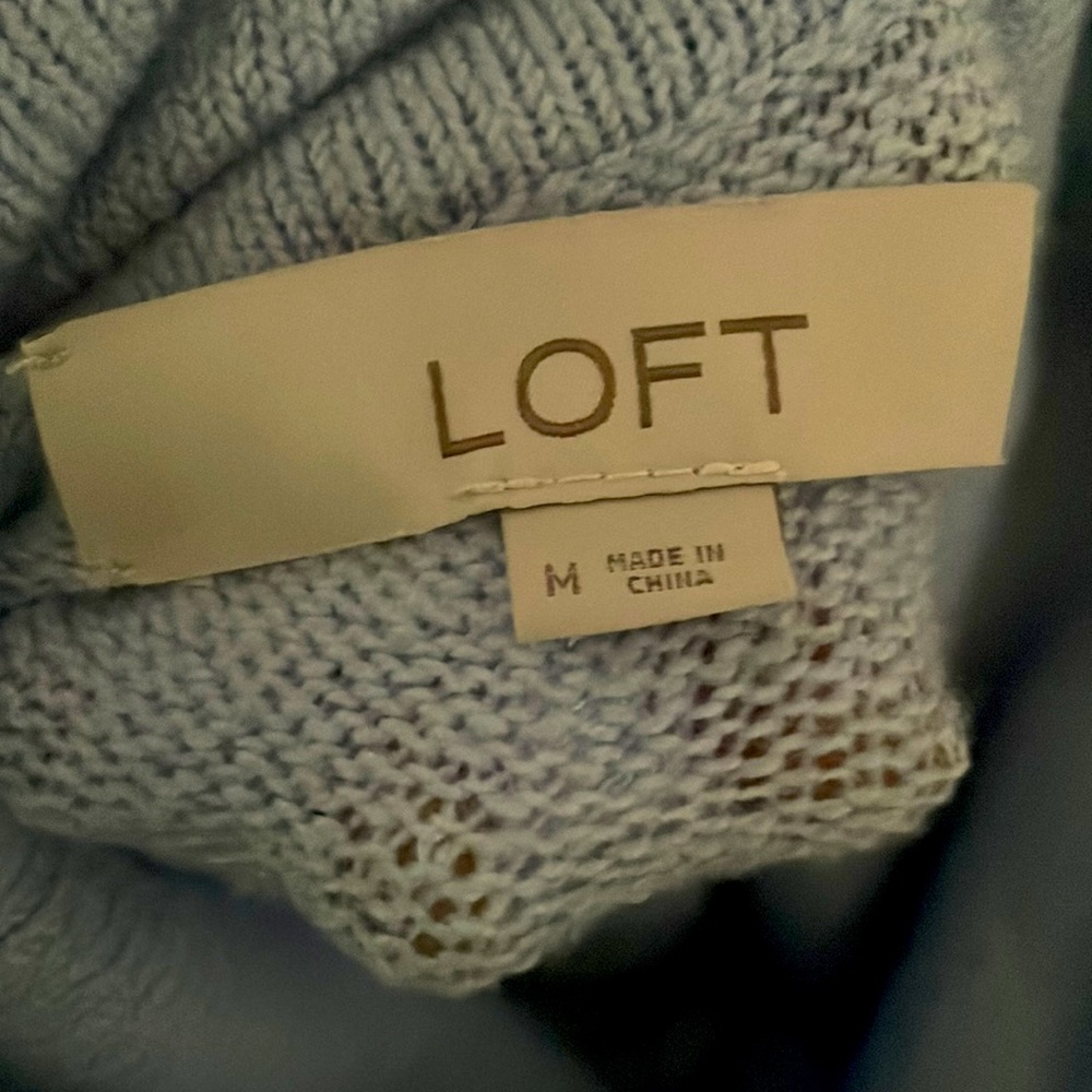LOFT, Drawstring Neck Pocket Sweater - Picture 6 of 6